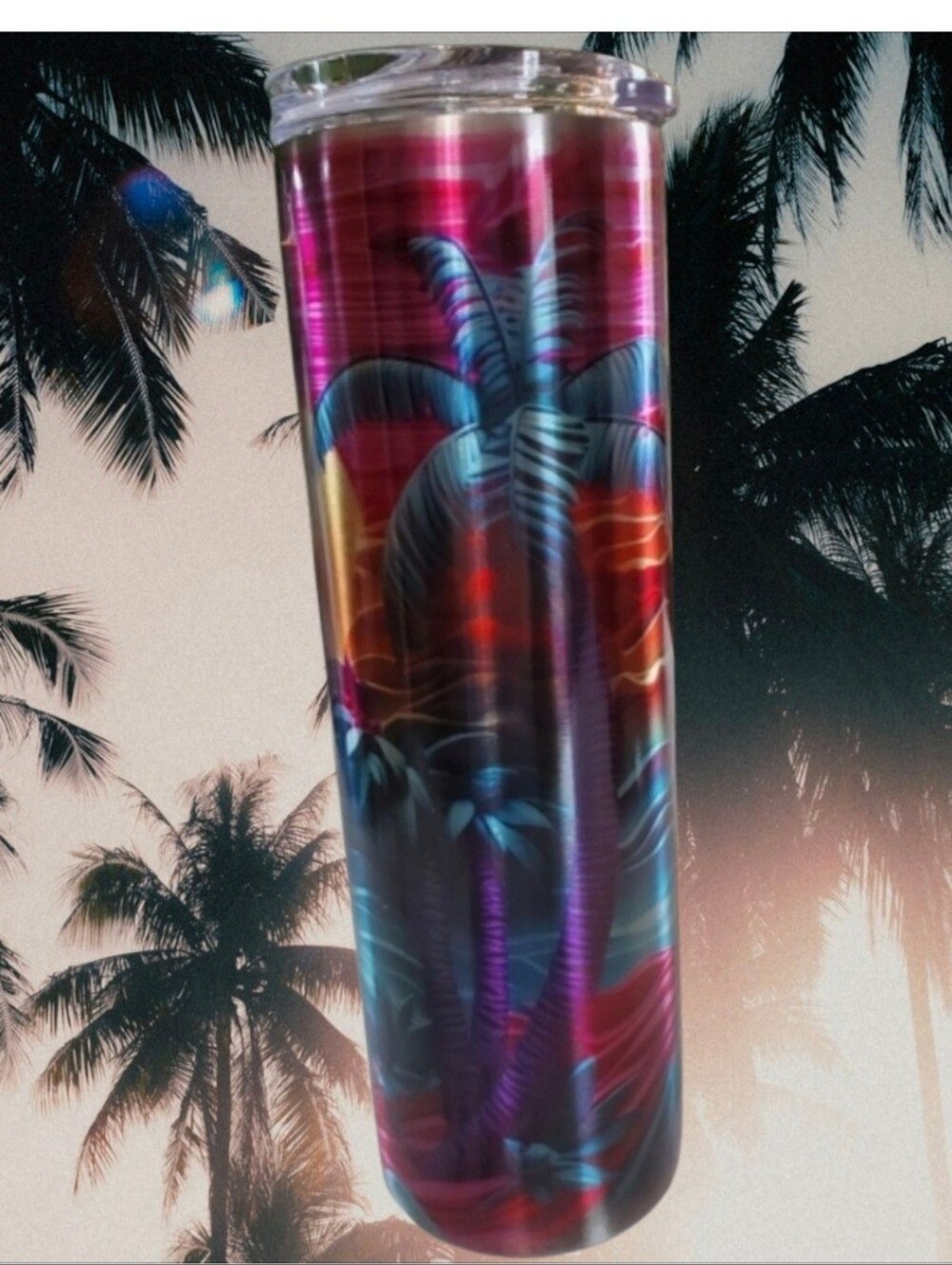 3D Art Palm Trees 30oz Tumbler 🎉sale